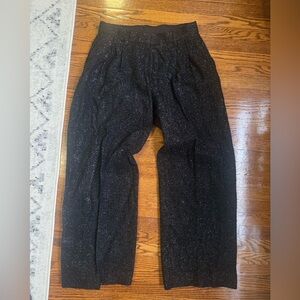 H&M Black Wool Trousers with Sparkle